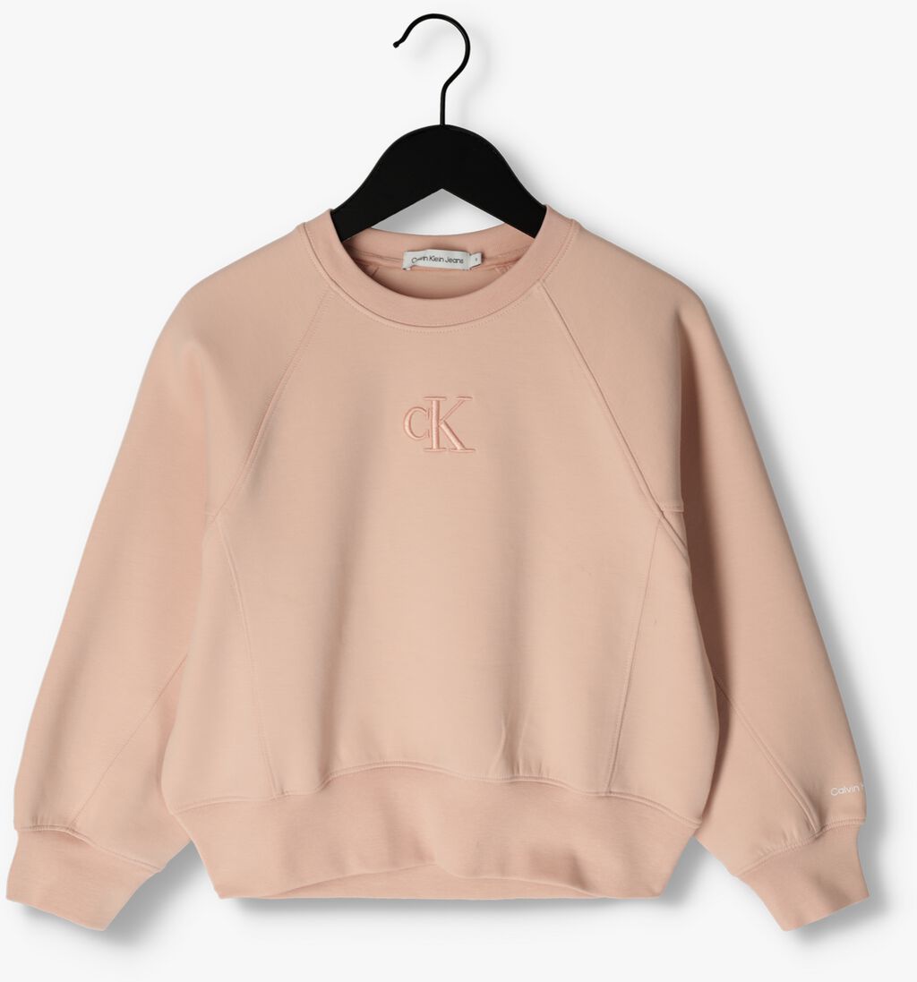 CALVIN KLEIN roze calvin klein sweater ck embroidery cn sweatshirt