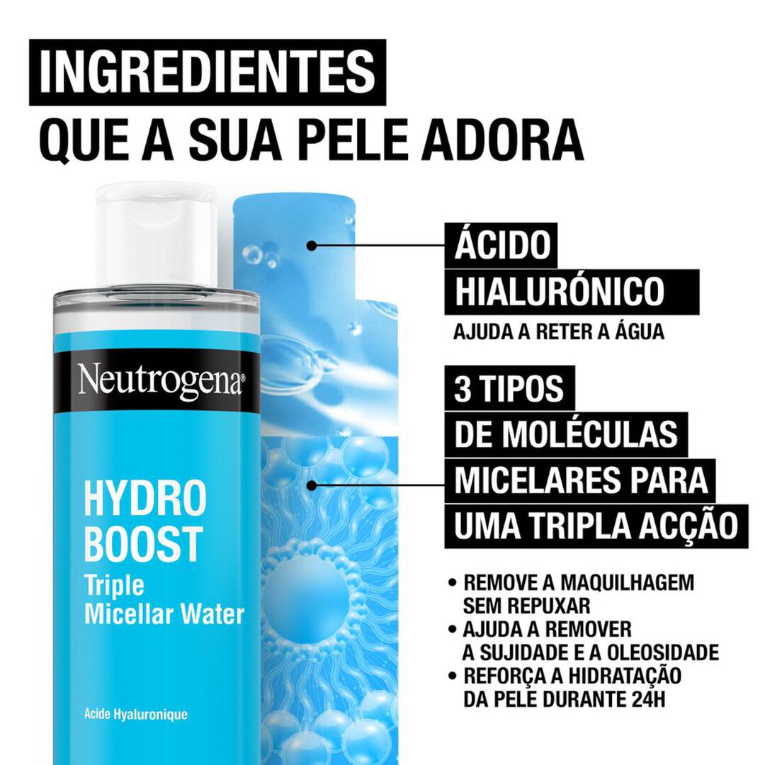NEUTROGENA  HYDRO BOOST Limpeza Boost Limpeza Água Micelar Tripla - 400ml