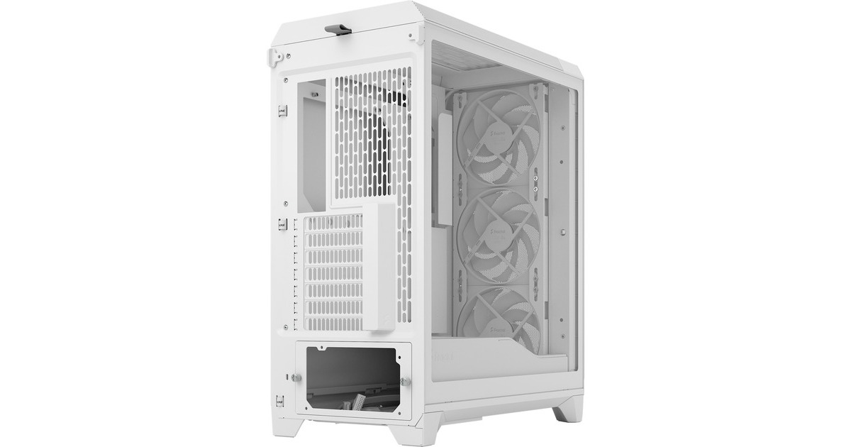 Fractal DesignMeshify 3 midi tower behuizing  (Wit | 2x USB-A | 1x USB-C | Tempered Glass)