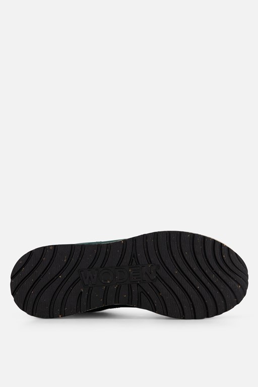 Woden Ronja Reflective Sneakers groen Leer