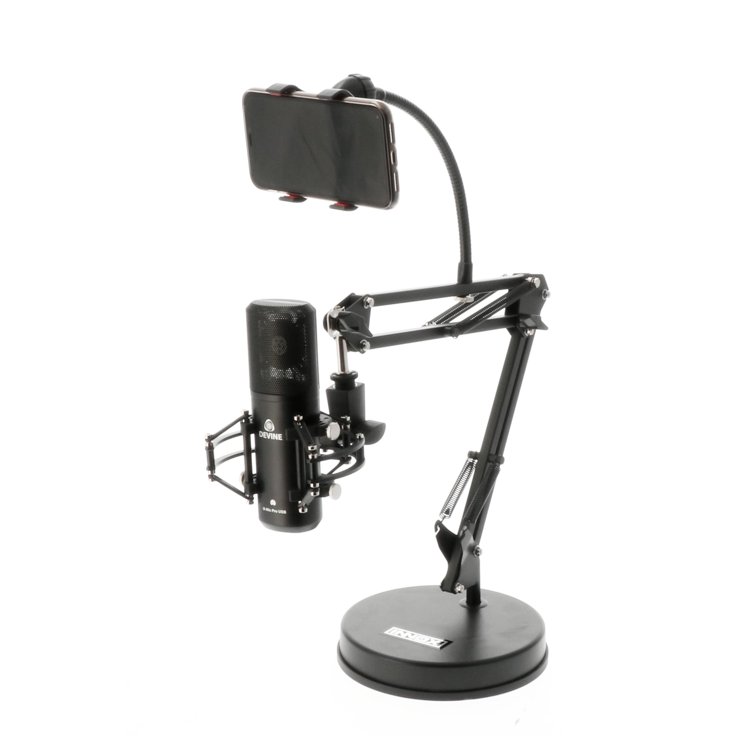Innox IVA 09 desktop microfoonstatief voor microfoon + camera/lamp
