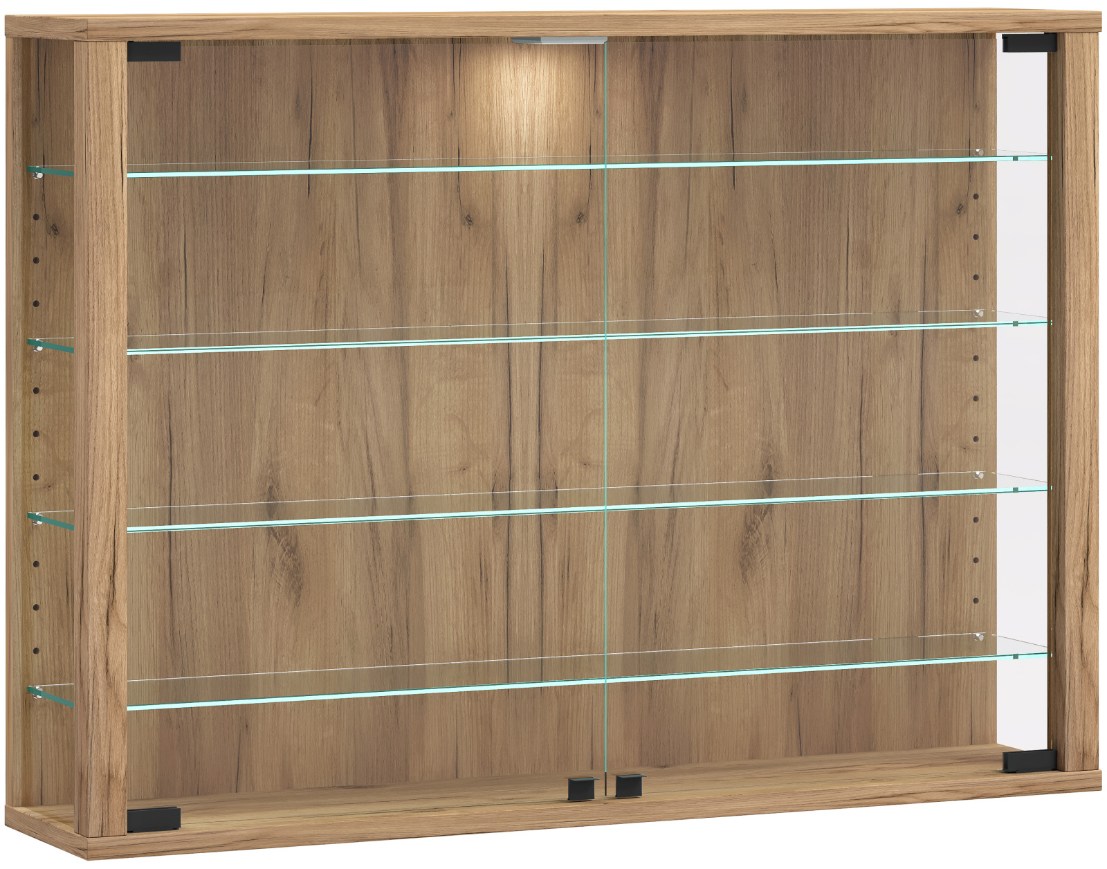 Vitrine VITROSA L - Honig-Eiche - 82,6 cm breit