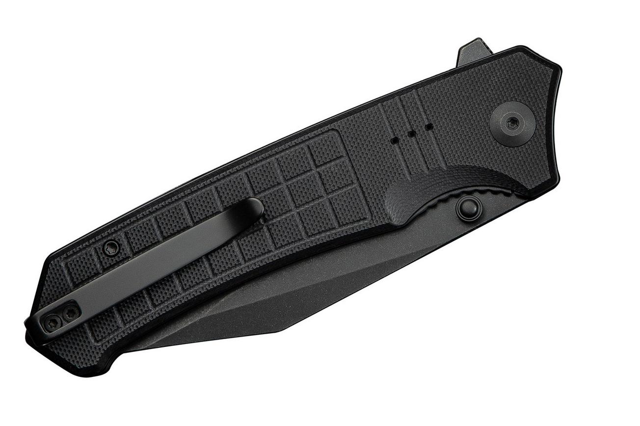 Civivi Tacticorix C23055-1 Blackwashed Nitro-V, Black G10, zakmes