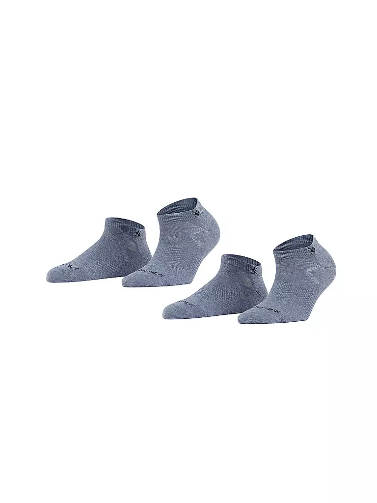 BURLINGTON Damen Sneaker-Socken 2er Pkg. EVERYDAY 36-41 light jeans blau
