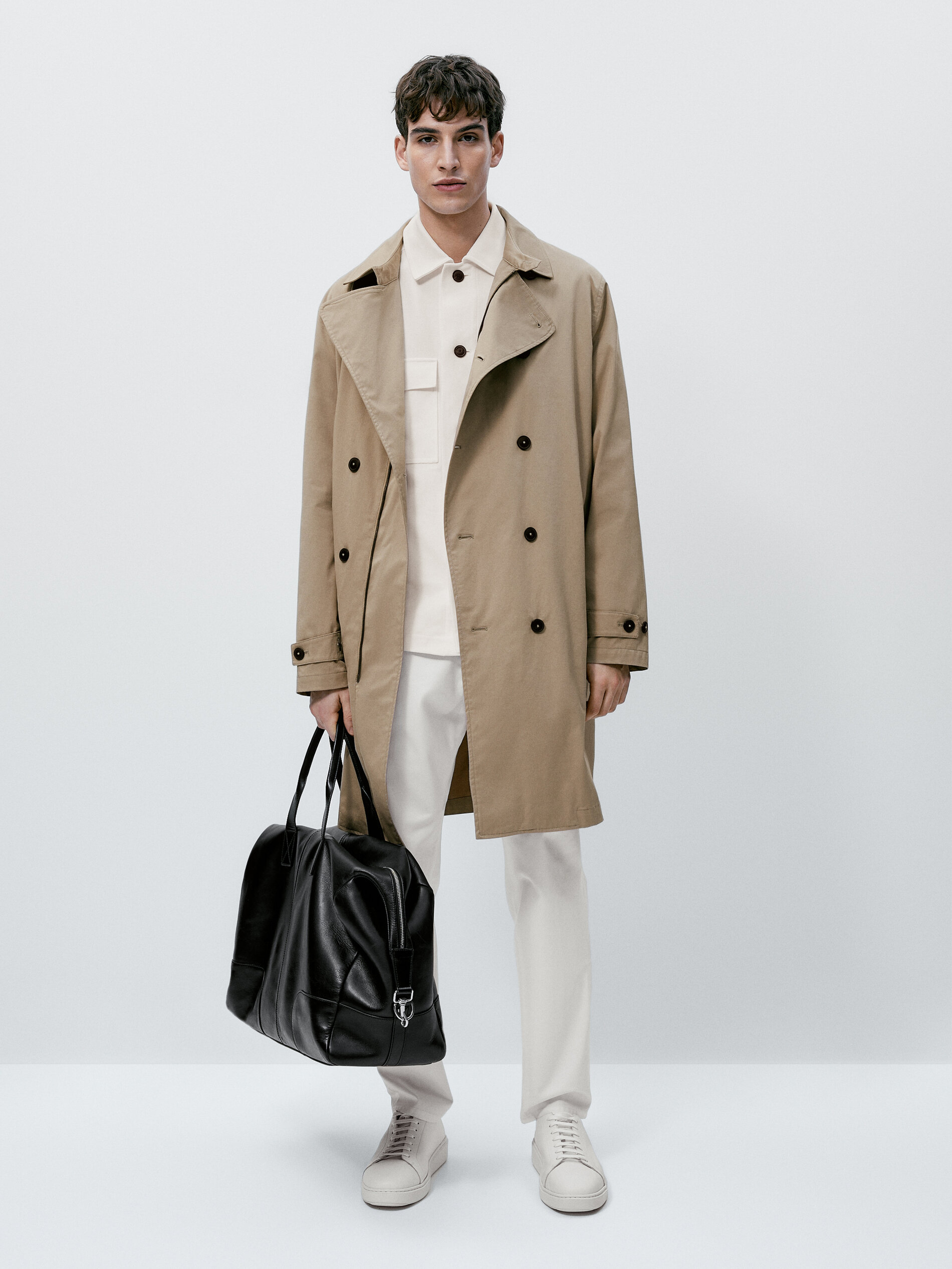 Jaqueta Cross Trench - Bege