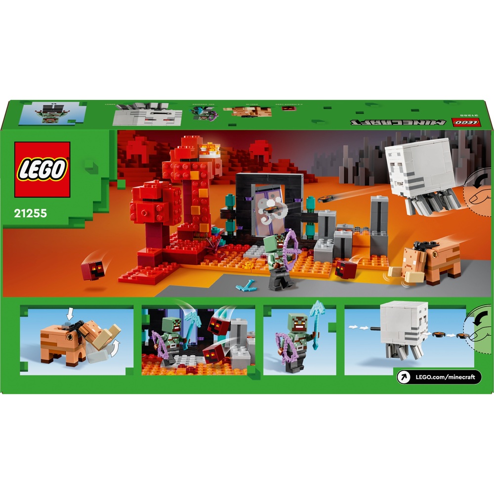 LEGO Minecraft 21255 Netherportal-Hinterhalt-Spielset