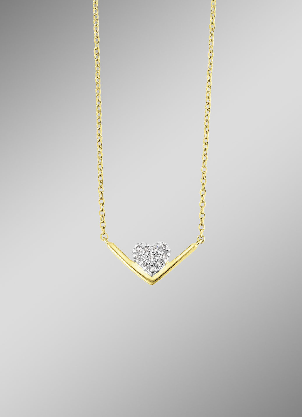 Herzige Halskette mit Brillanten