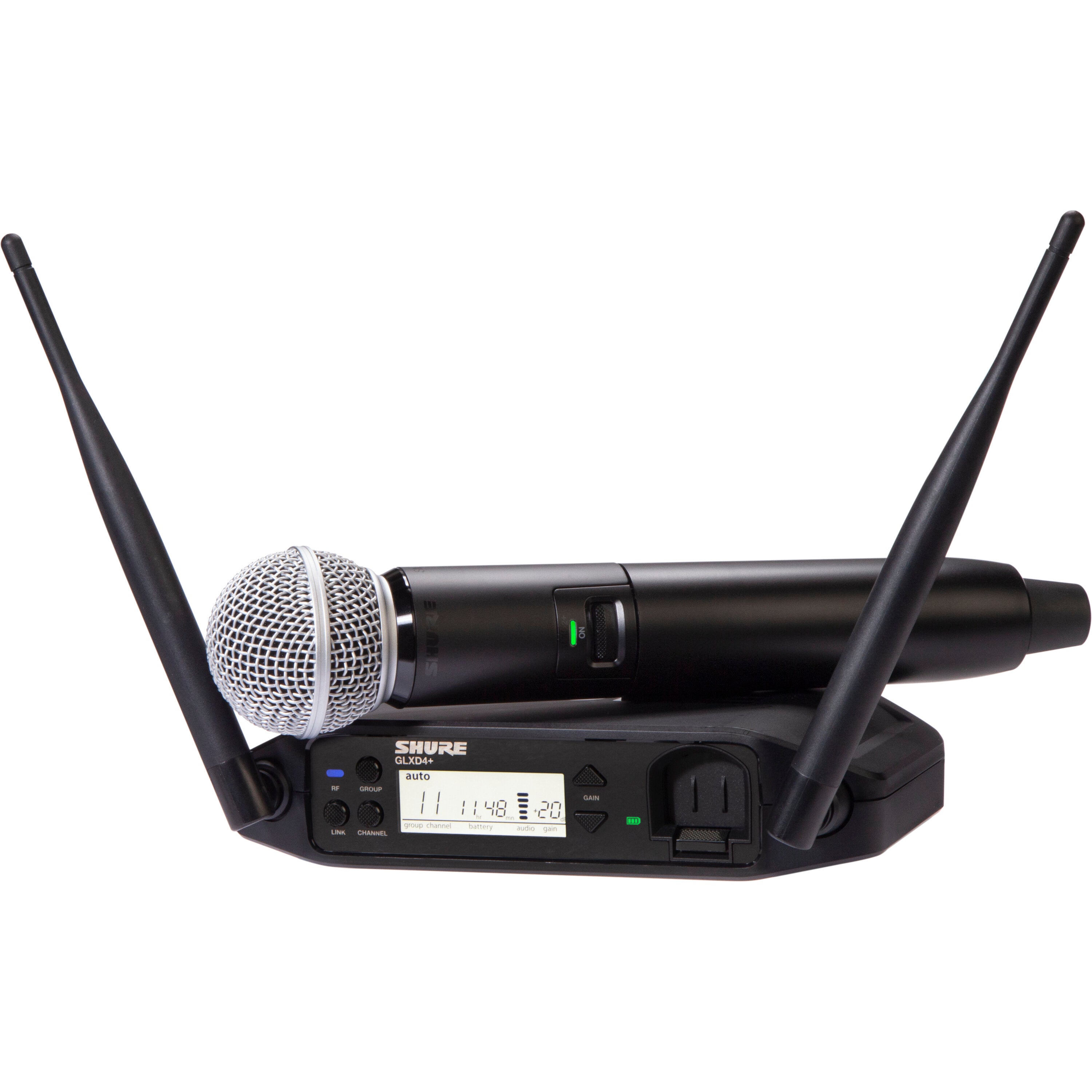 Shure GLXD24+/SM58 draadloze handheld microfoon