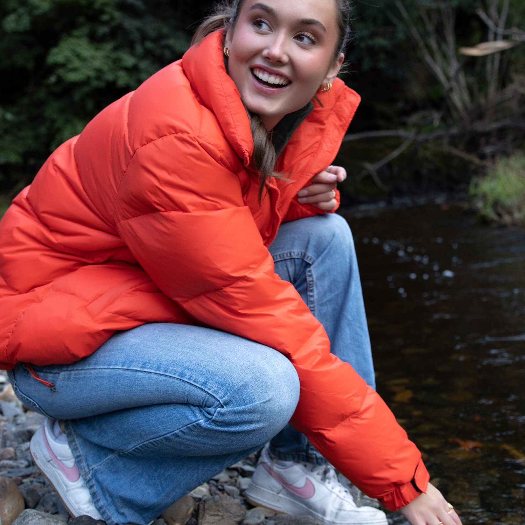 Atlas Down Jacket Dame Red Coral