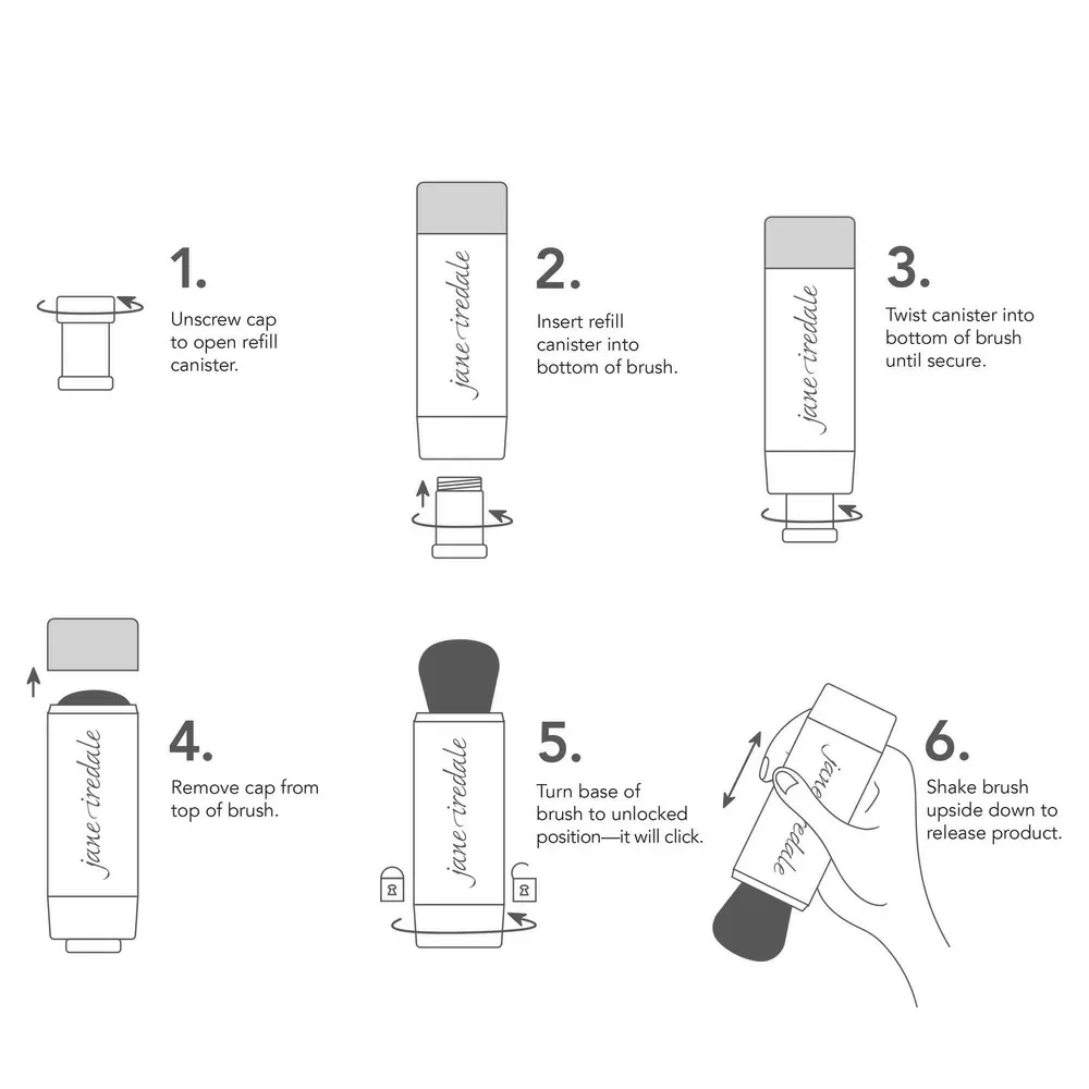 Jane Iredale Powder-Me SPF30 Refillable Brush - 1 stk.