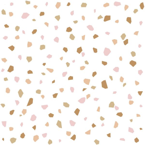 Estahome Terrazzo Behang - 0,53 x 10,05 m - Zwart / Wit / Grijs