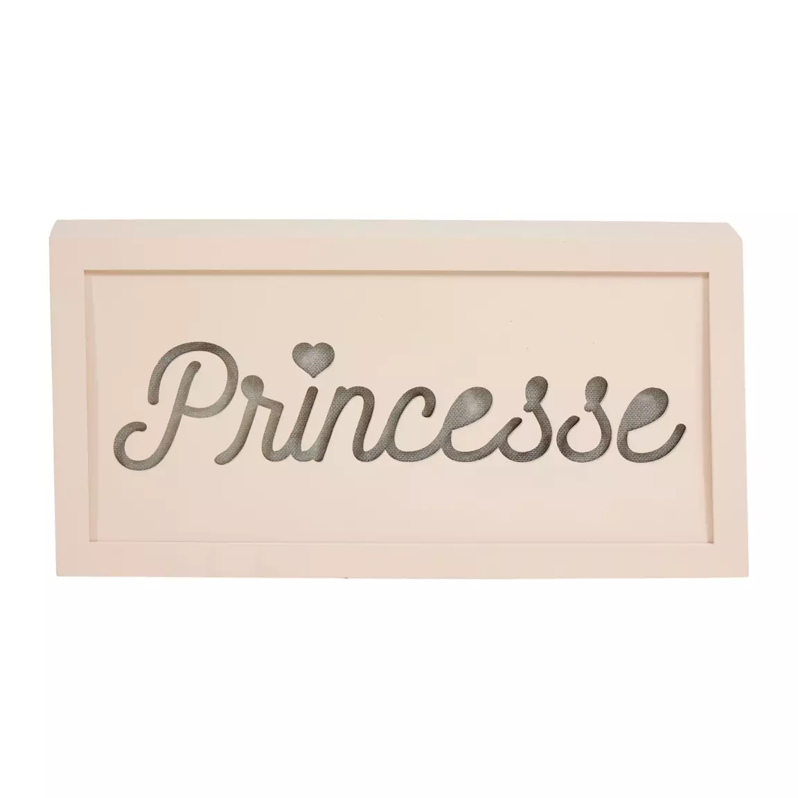 Boîte bois lumineuse (30 x 15 cm) Princesse Rose