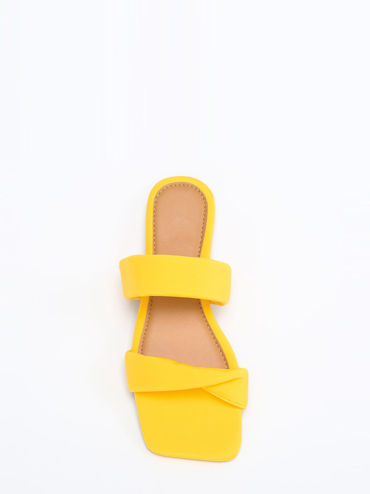 Mules à double brides- Jaune
