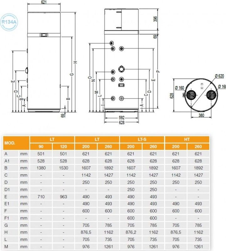 Ferroli - Egea - Warmtepompboiler - 90LT - Energieklasse A+