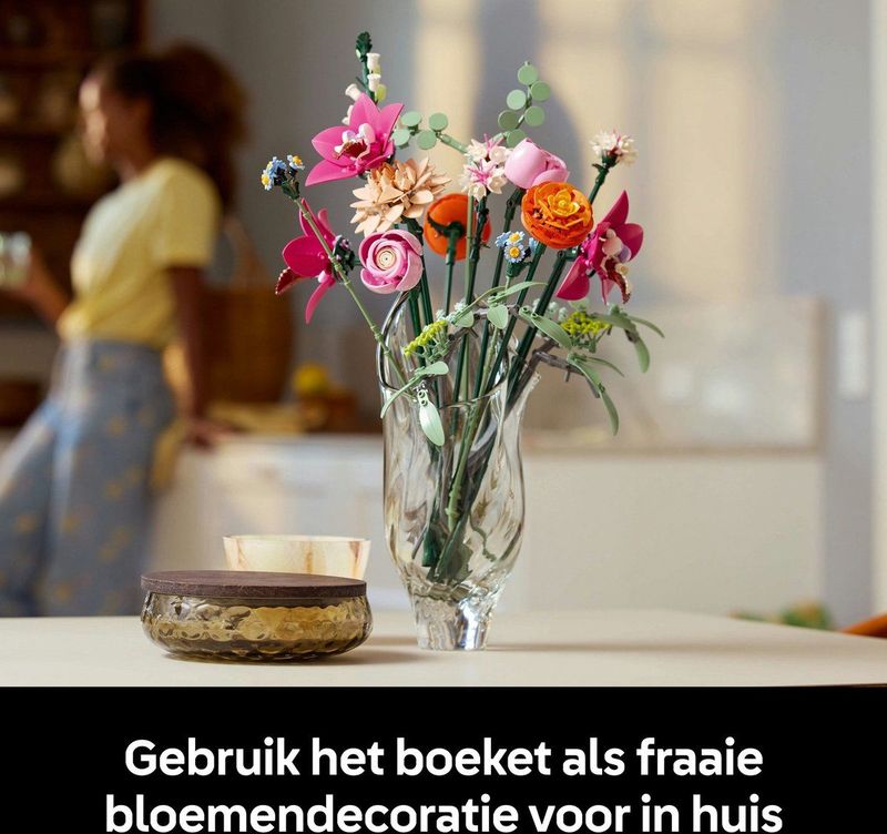 Lego - Pink Flower Bouquet 10342 Bouwspel - Roze - Kunststof