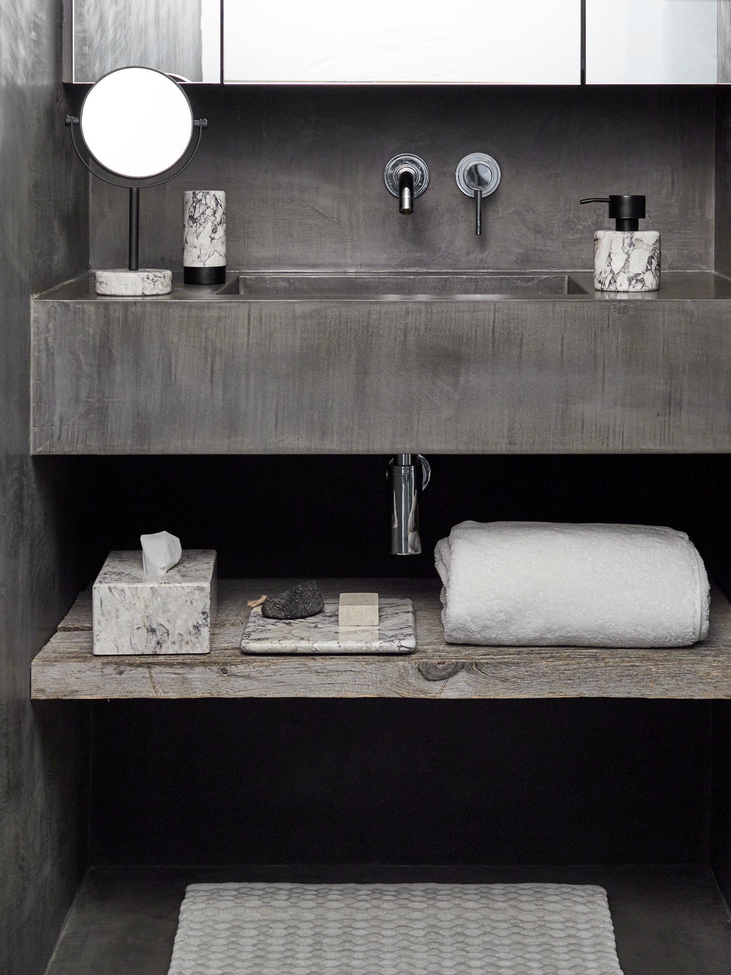 Maks Badmat Silver Grey | 60 x 100 cm | Grijs | Katoen