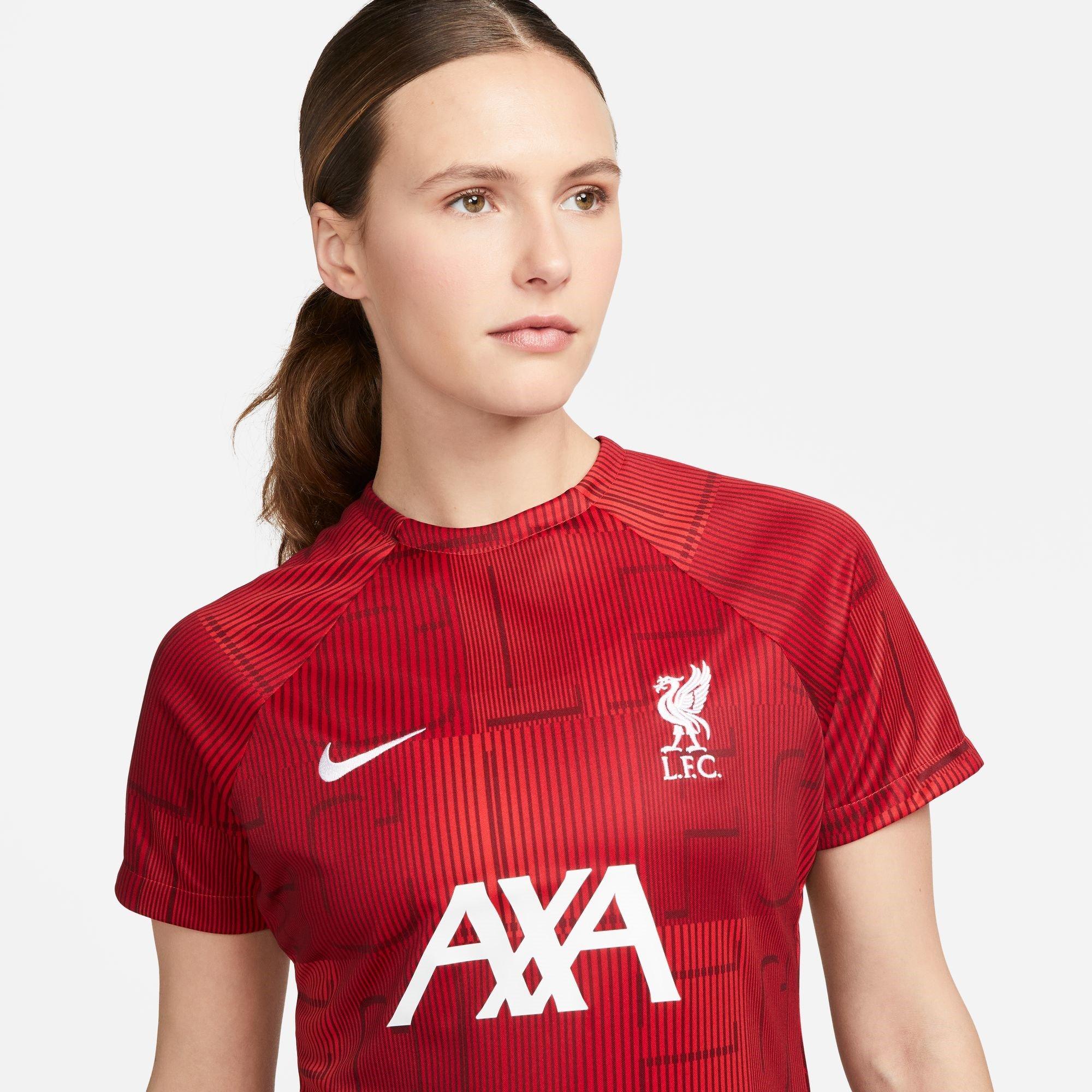 Nike Liverpool Home Pre Match 2023 2024 Top Womens