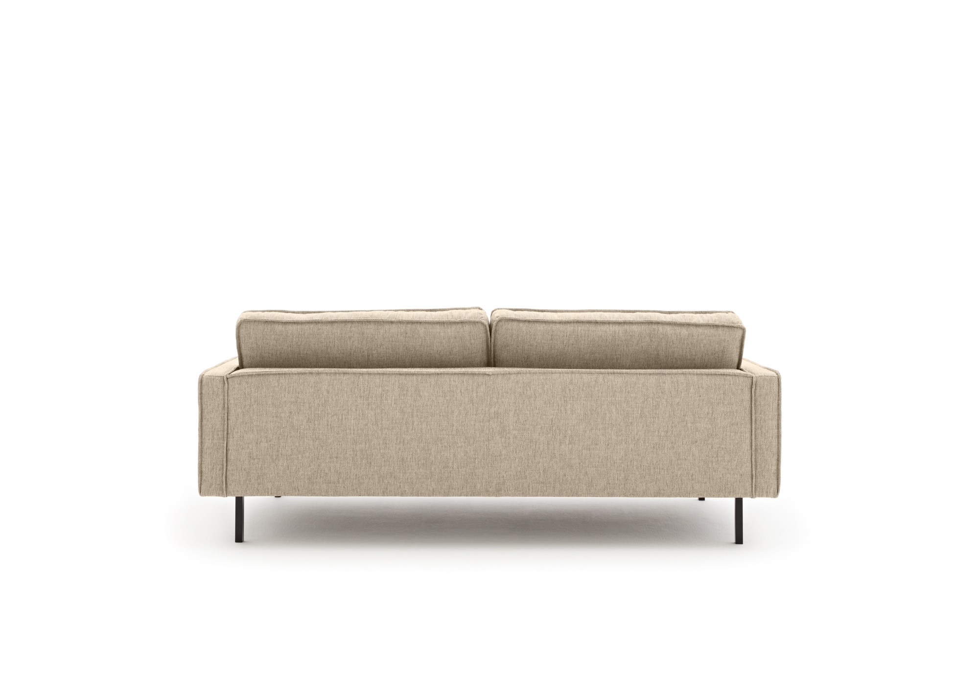 Loods 5 Design 3-zitsbank Slimm Stof Outside 3 Zits - 200 cm | Solution Beige 05 | Poten: Zwart
