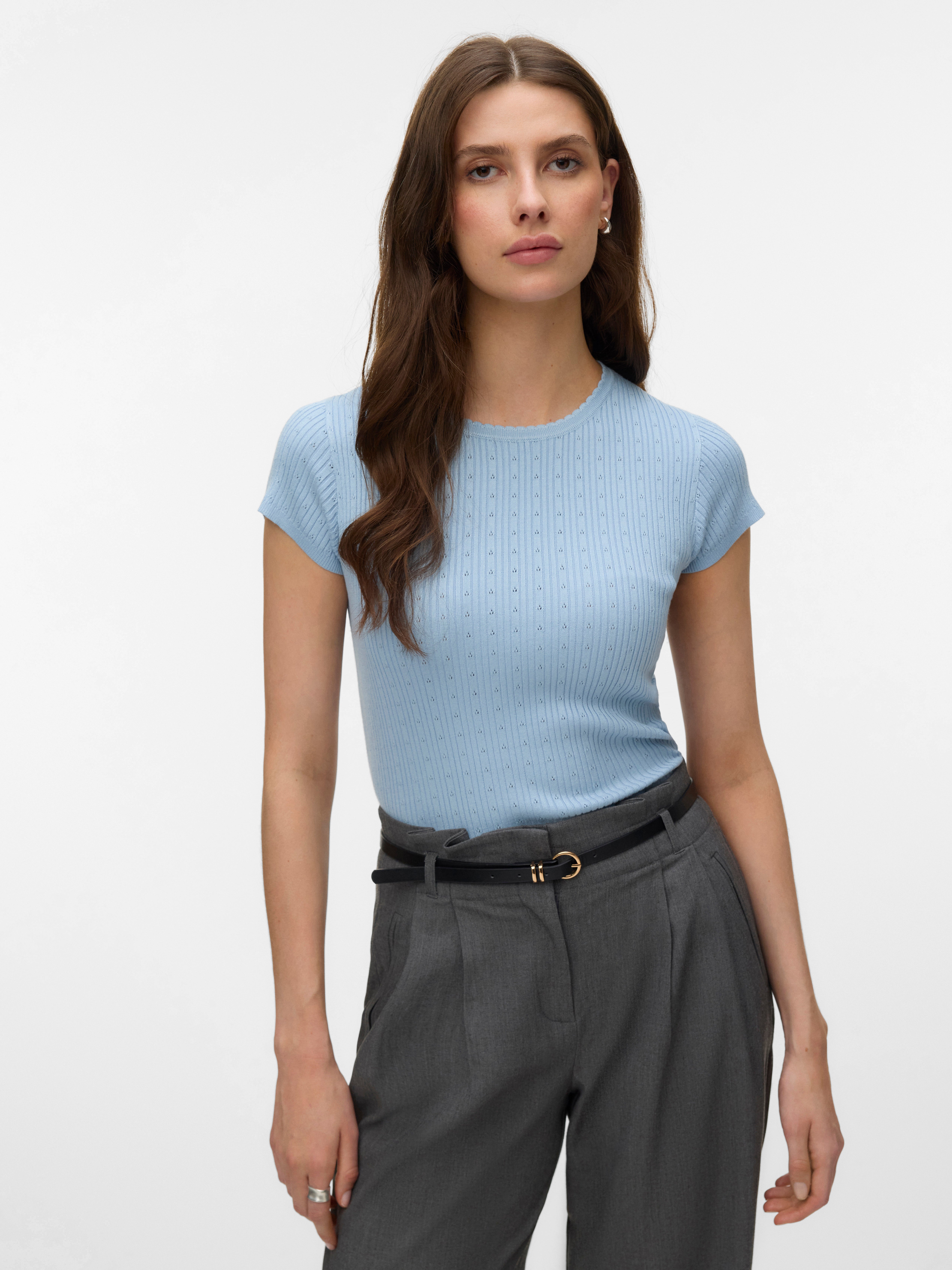 VMSILJE Gebreide T-shirt
