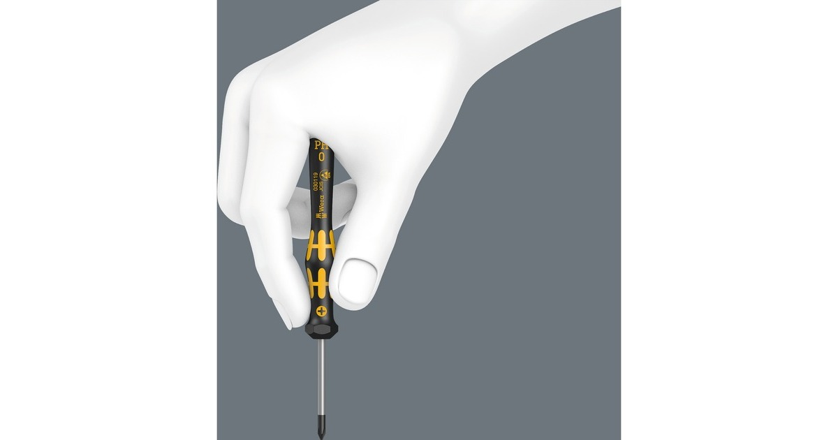 WeraKraftform Micro 6 ESD Smartphone-reparatieset 1, 6-delig schroevendraaier  (Zwart/geel)