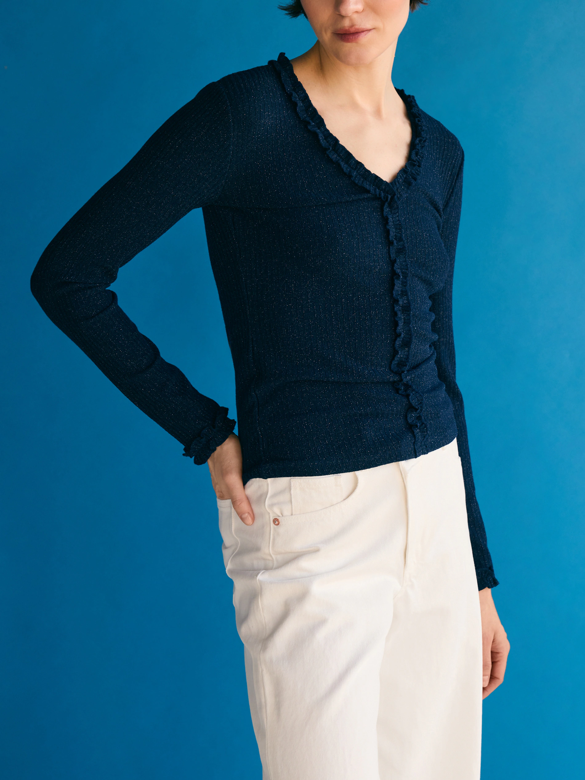 Bluse aus Viskosemischung