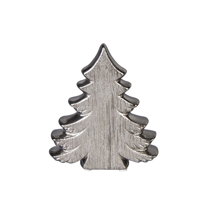 Standdeko - Tannenbaum - aus Keramik - ca. 13,5 x 3 x 15,5 cm