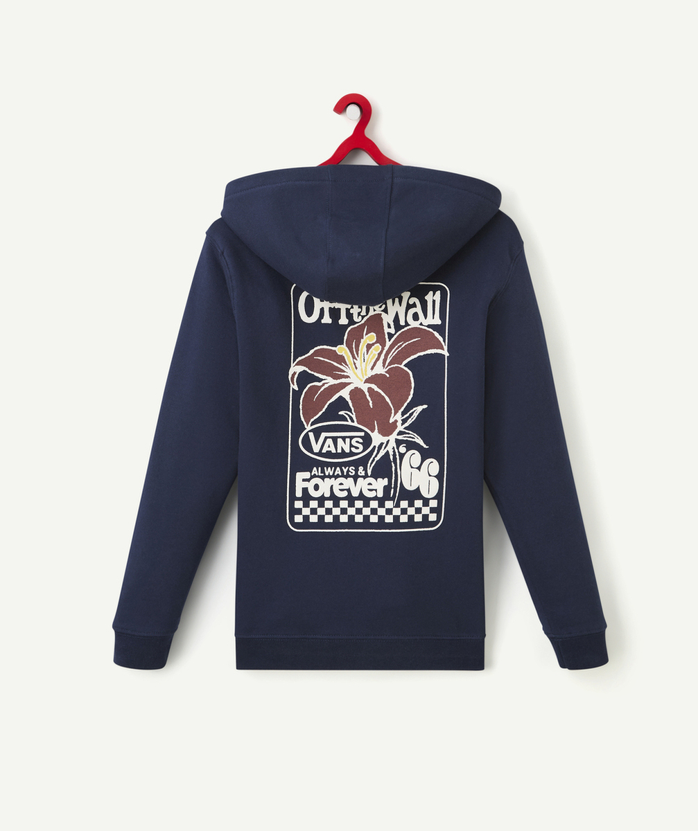 VANSSWEAT À CAPUCHE BLEU ALWAYS & FOREVER AVEC MOTIF COLORÉ