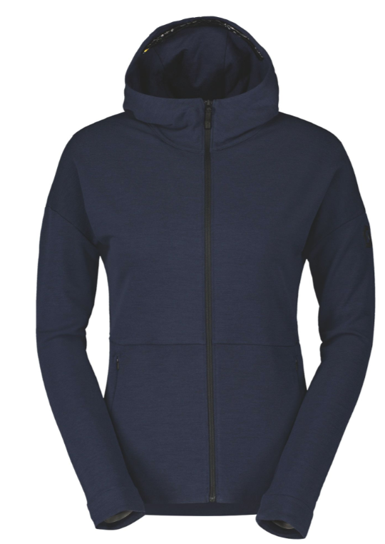 SCOTT Commuter Merino Hoody til Kvinder, Mørkeblå
