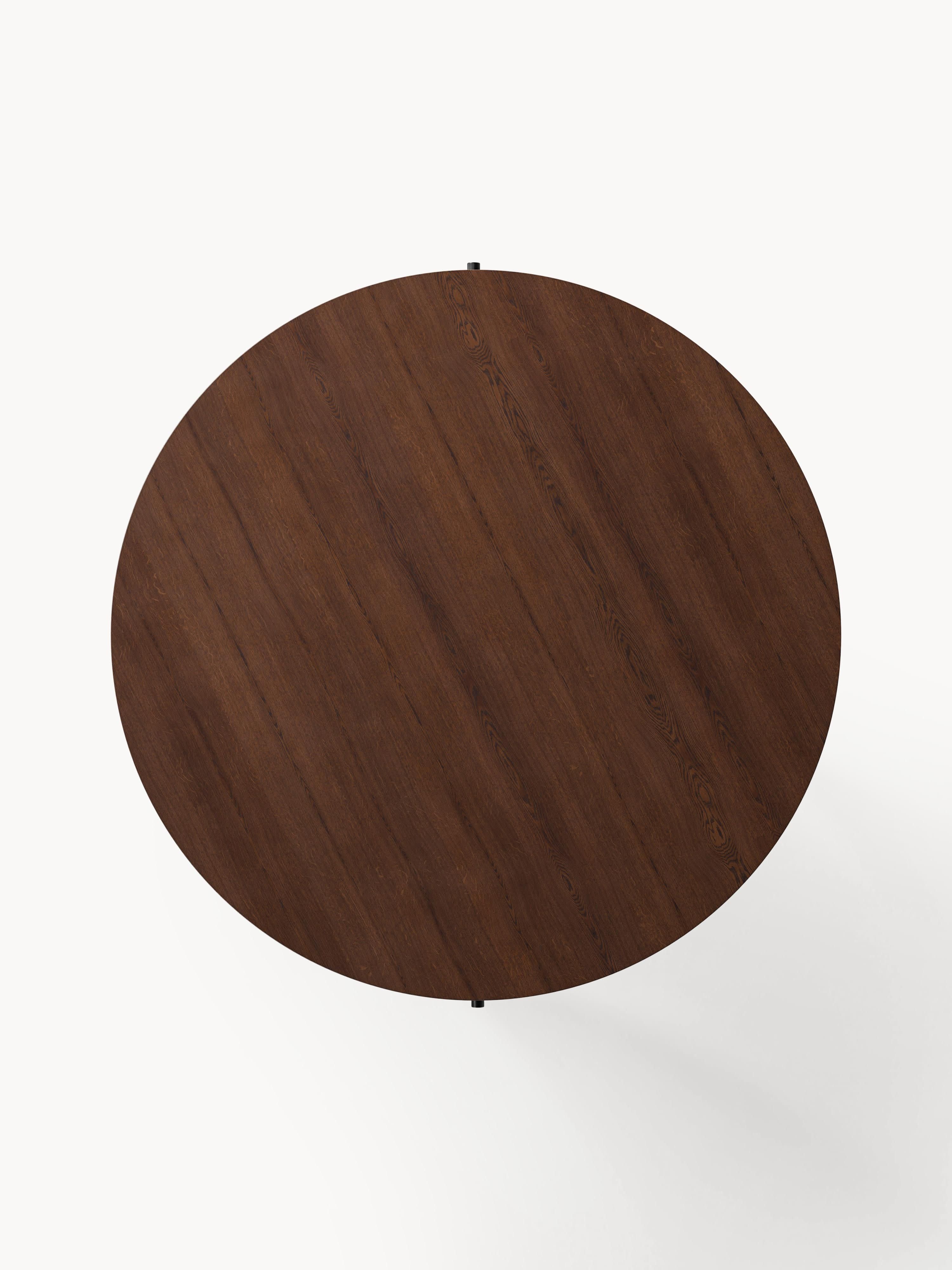 Ronde eettafel Calary met opbergruimte, in verschillende formaten