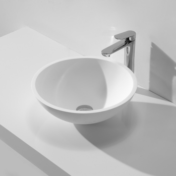 Marho Isla waskom rond 43 x 13 cm solid surface mat wit