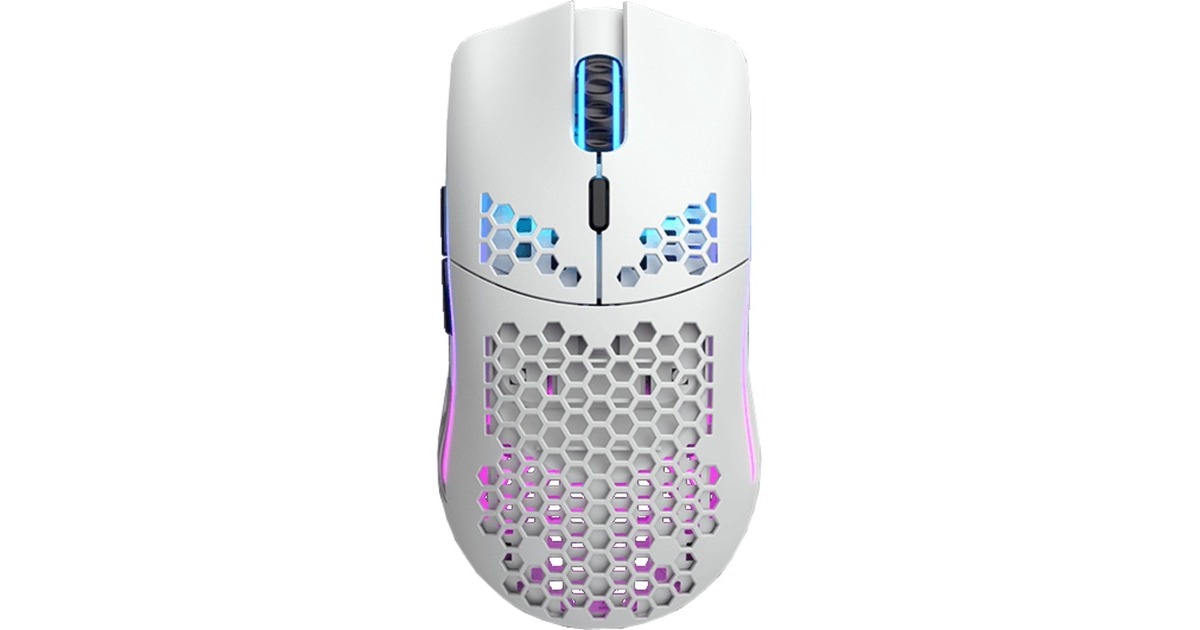 GloriousModel O Wireless gaming muis  (Wit, 19.000 dpi, RGB leds)