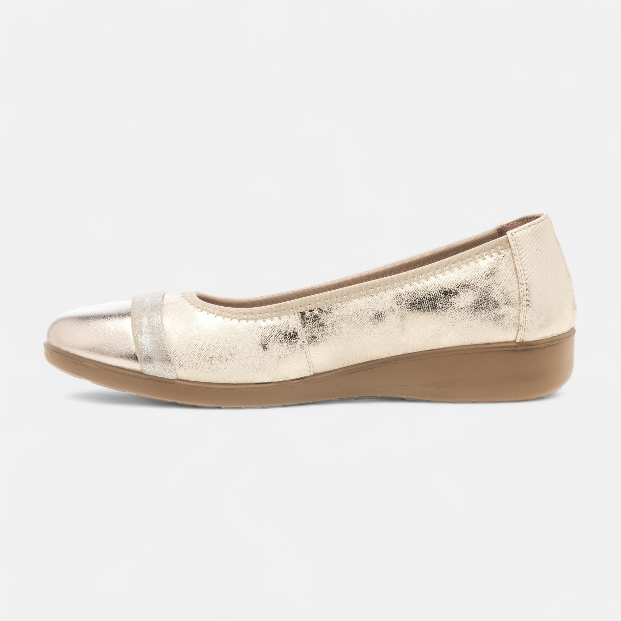 Ballerines Femme or