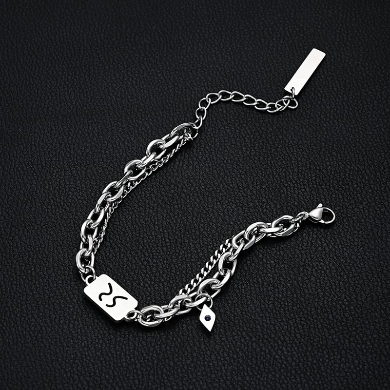 Lilafey - Zodiac gelaagde kettingarmband
