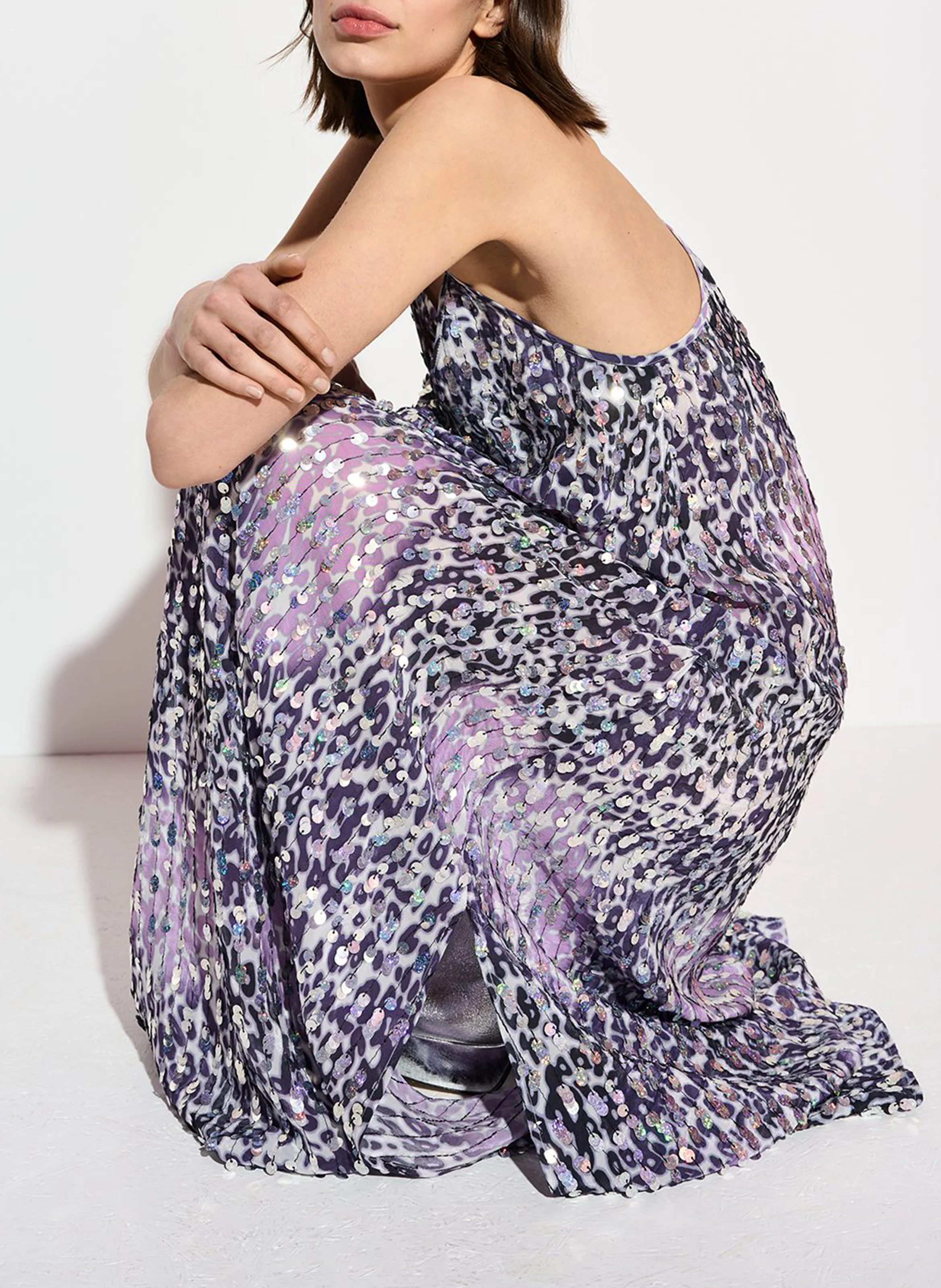 GLEEFUL - Robe ample à bretelles imprimée | Violet