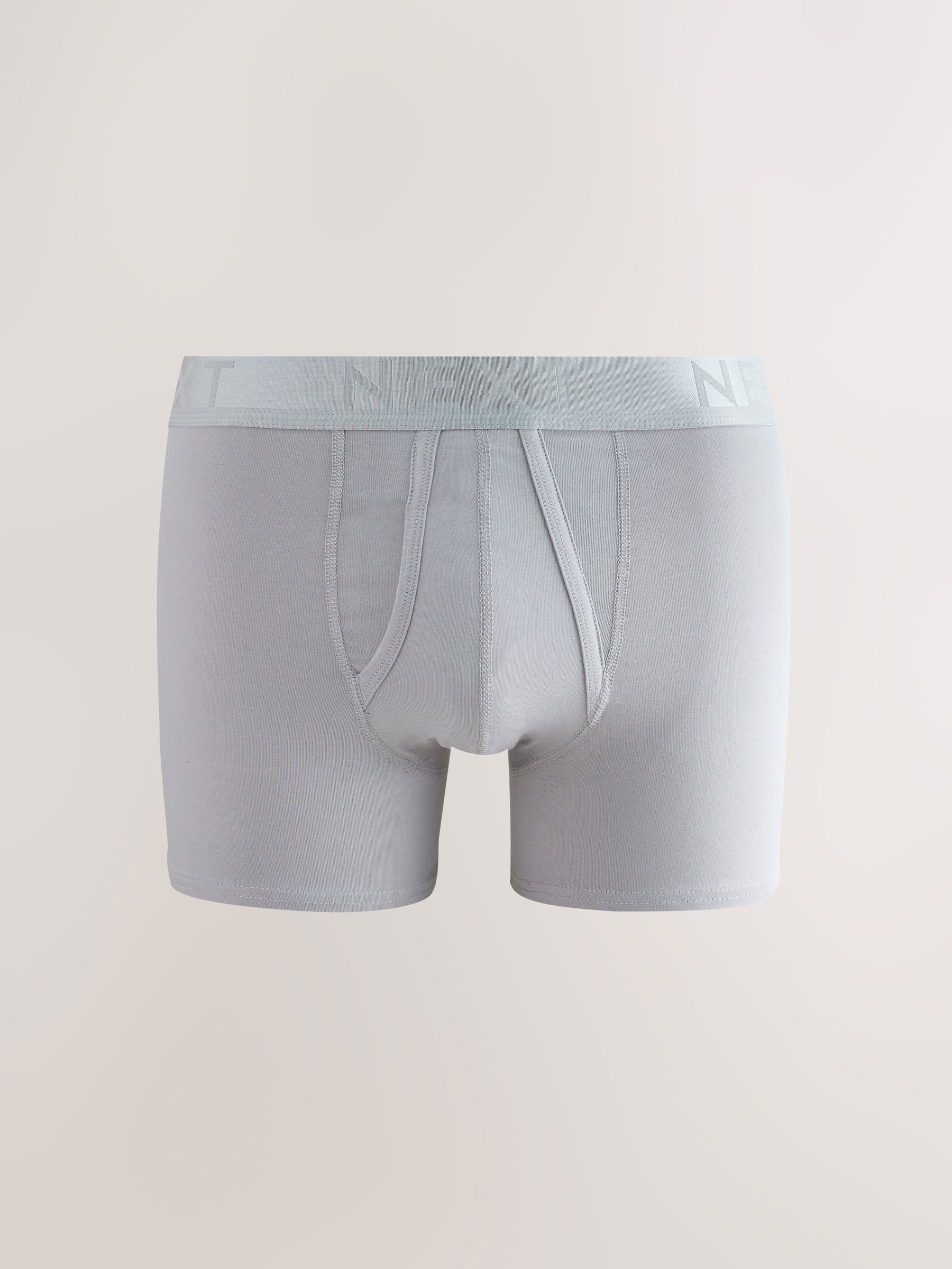 Blauw/grijs/groen - Boxershorts van katoenrijk materiaal met A-voorkant