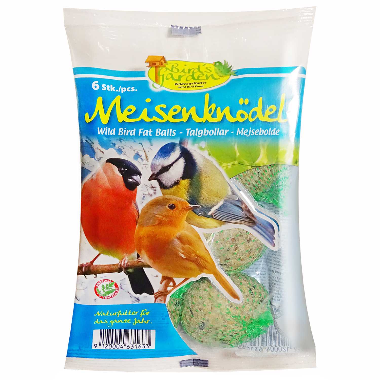 Vogelfutter Meisenknödel 6er ca. 540g