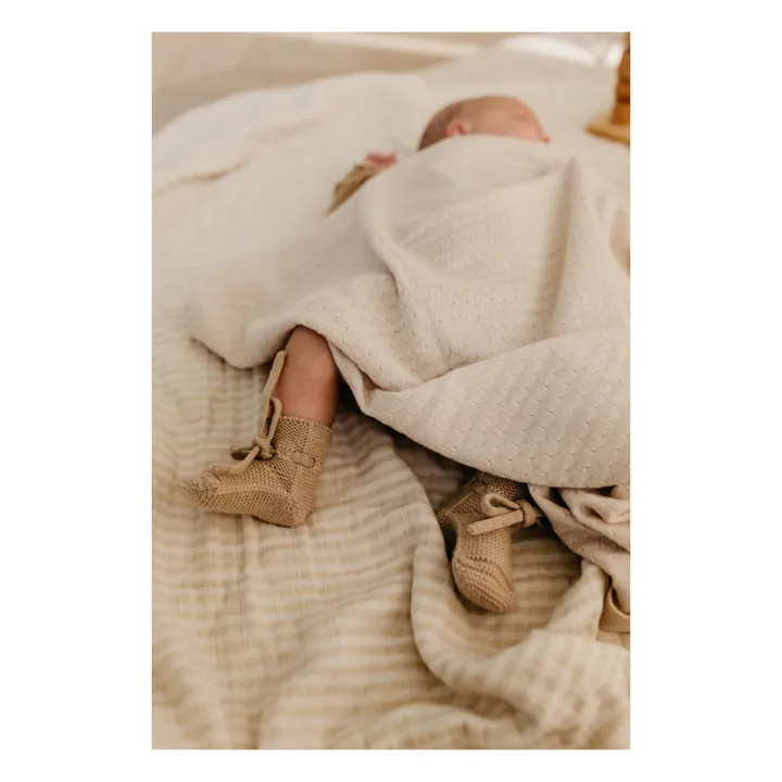 Hvid Chaussons Laine Mérinos | Beige