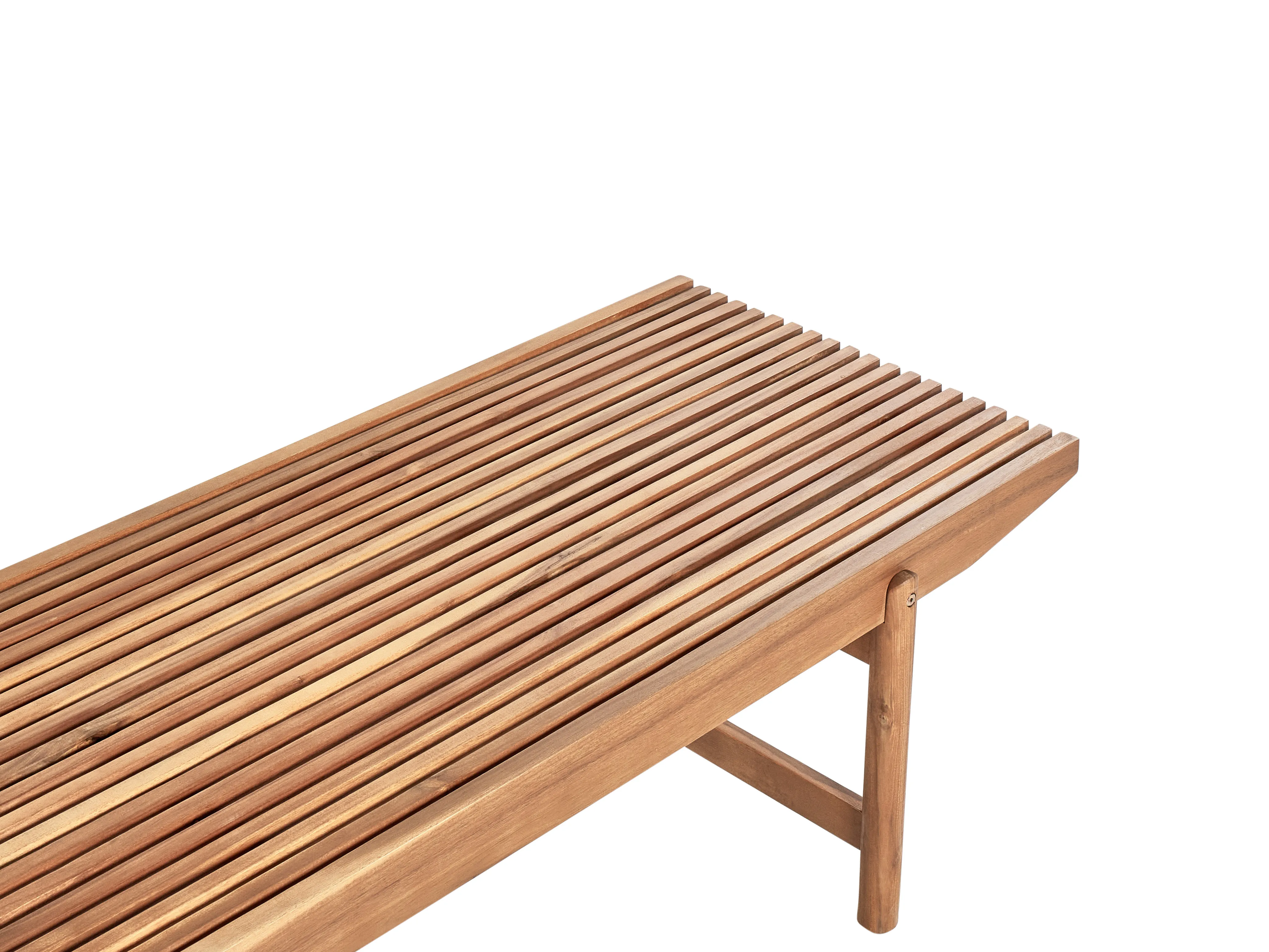 Tuinbank met zitkussen GIAVENO 135 cm Acaciahout Gebroken wit