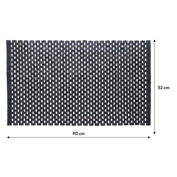 Sealskin badmat woodblock 52x90cm zwart