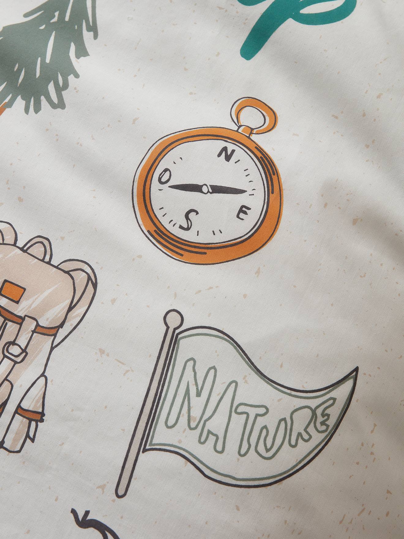 Conjunto infantil: capa de edredom + fronha YELLOWSTONE bege