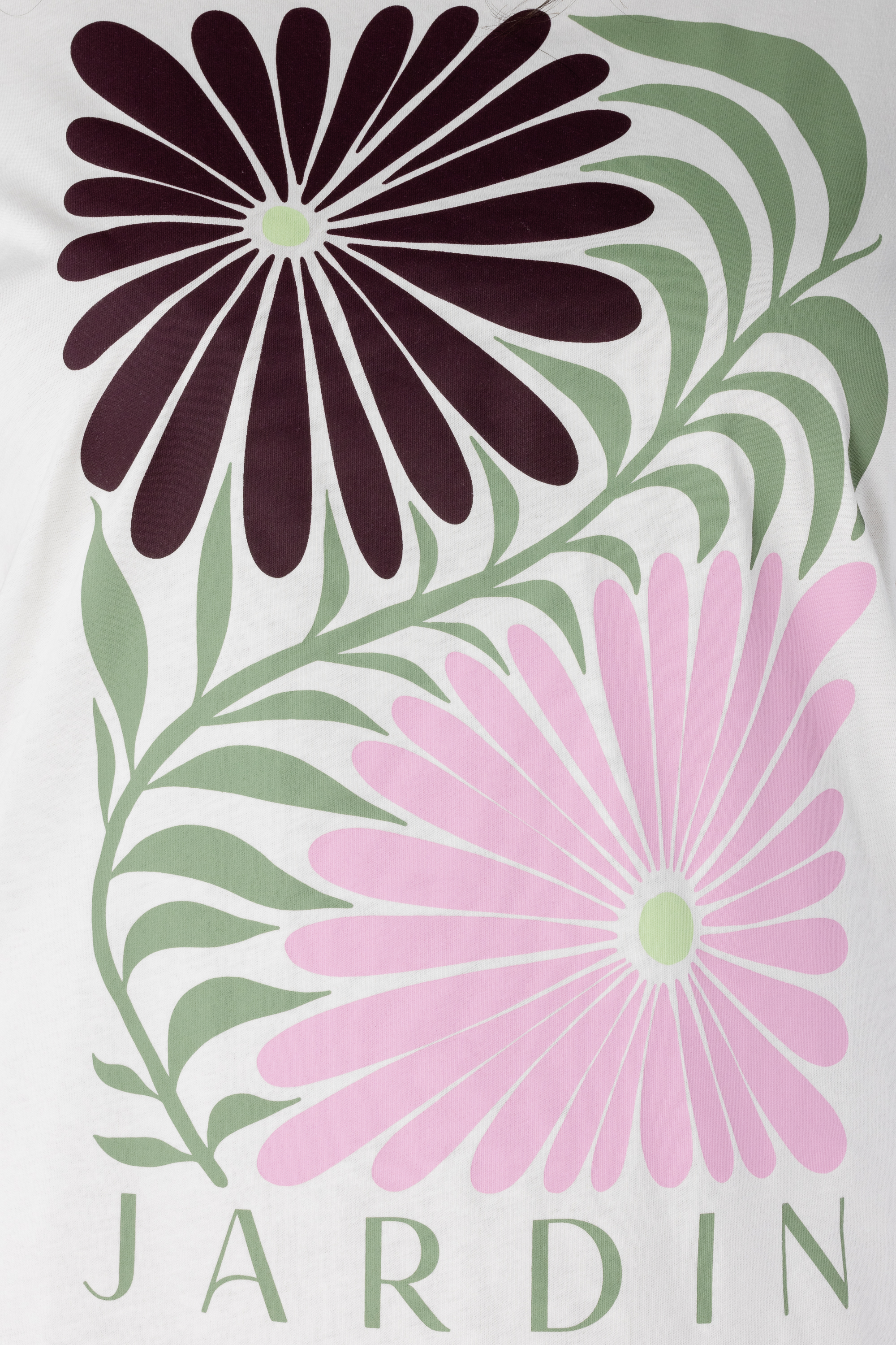 T-shirt met print Gebroken wit