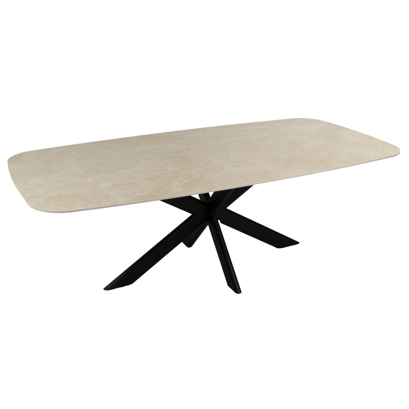 Eettafel Deens ovaal Fume 160x90 cm
