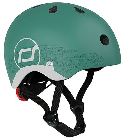 Scoot and Ride Fahrradhelm - Reflektierend Forest