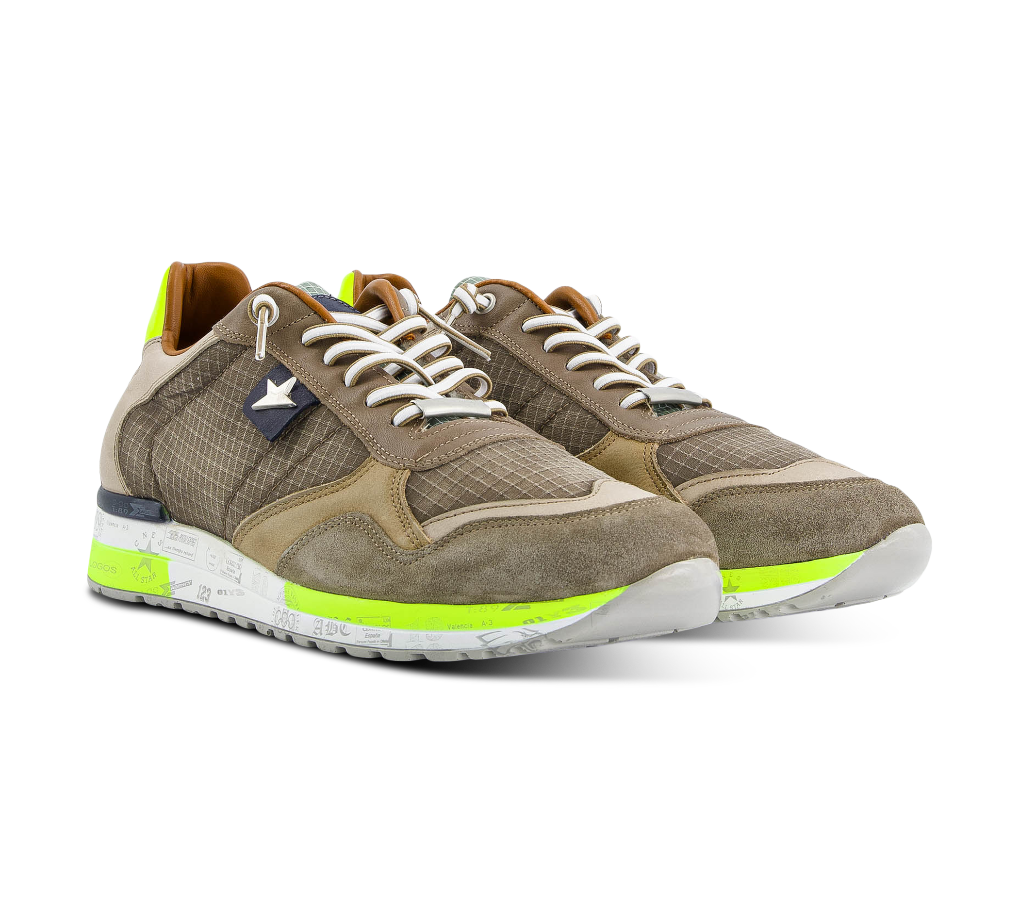 1874 by Walder Sneaker low beige/taupegrau