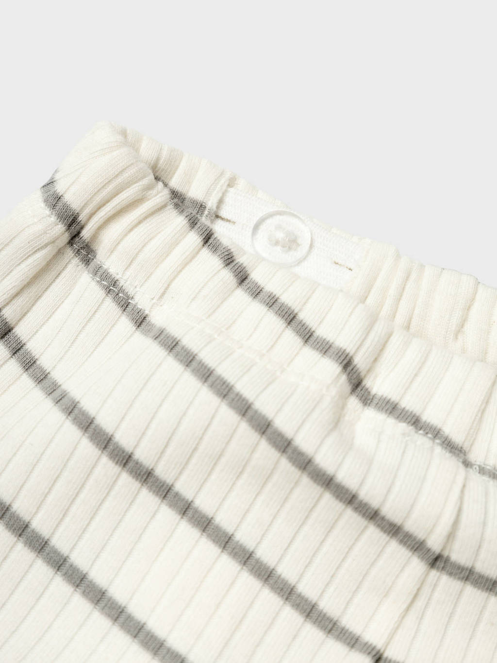 LIL' ATELIER baby gestreepte broek NBMKAIL offwhite/grijs