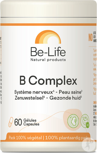 Be-Life B Complex Complément Alimentaire Système Nerveux Et Peau Saine 60 Gélules