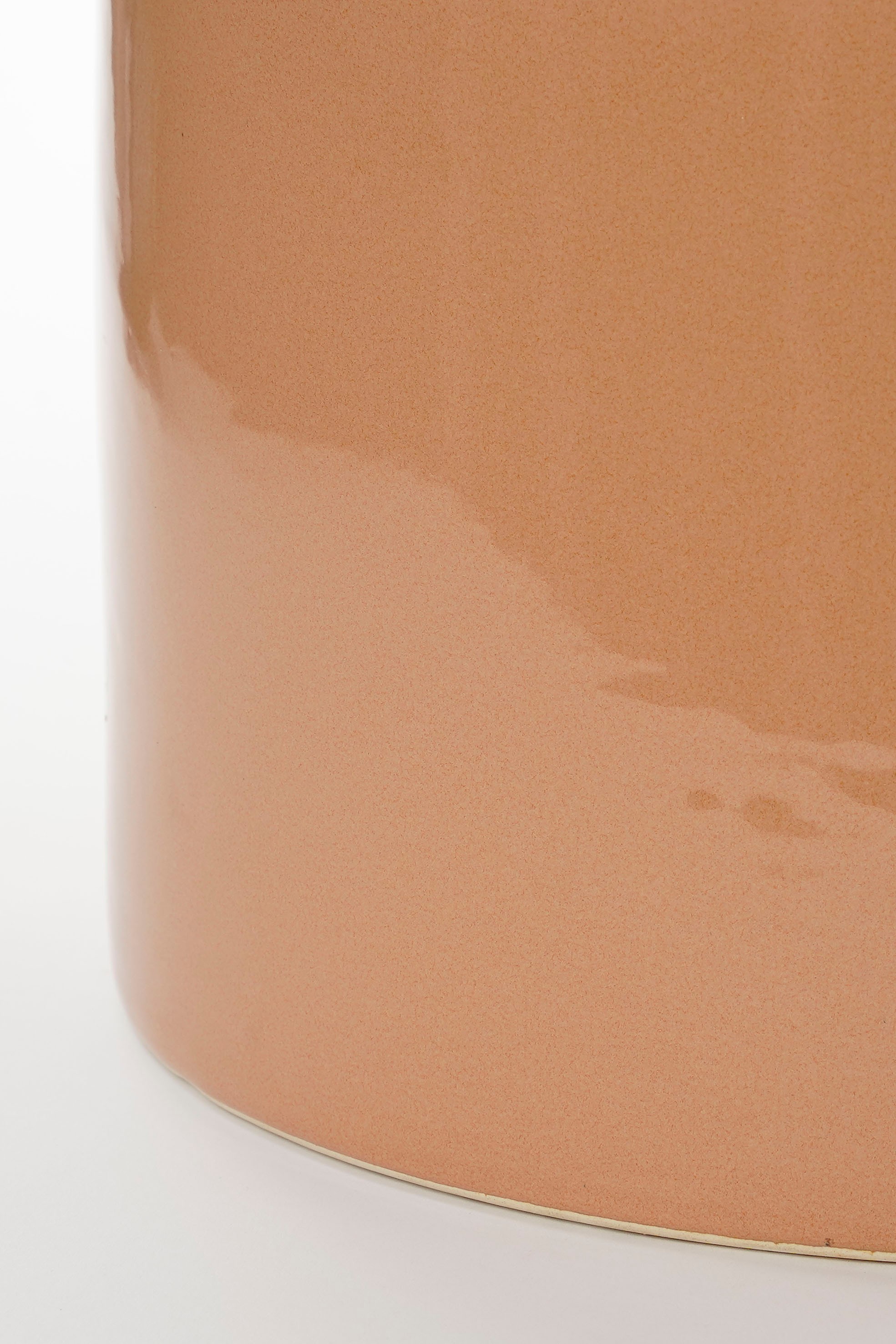Mica decorations - table d'appoint en céramique rose foncé h44