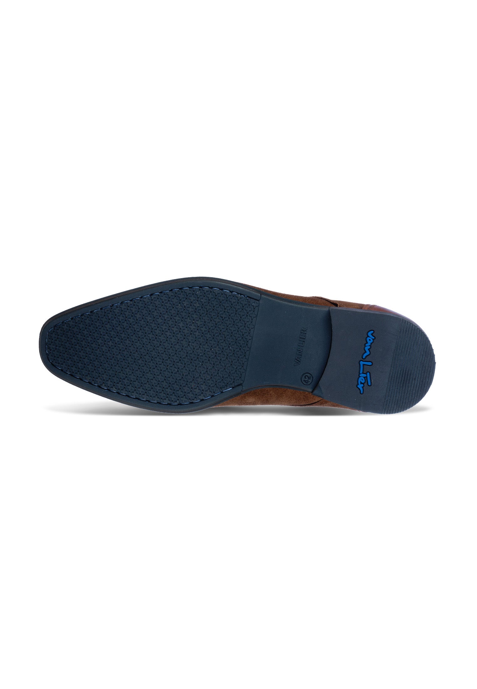 Cognac suède Erasmo veterschoen