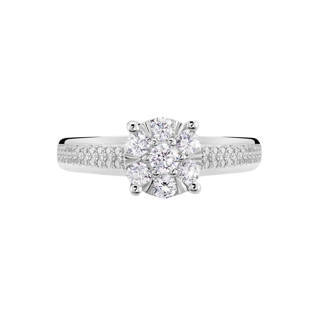Bague Nazare Or Blanc Oxyde De Zirconium