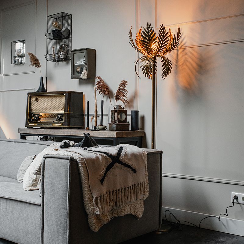 Vintage vloerlamp goud - Botanica Simplo